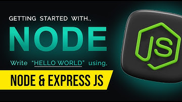 First Hello World program using node and expressJS | Tutorials | Create your first back-end code