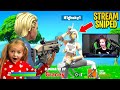 My 5 YEAR OLD SISTER Stream Sniped ME in FORTNITE!! *I LOST*