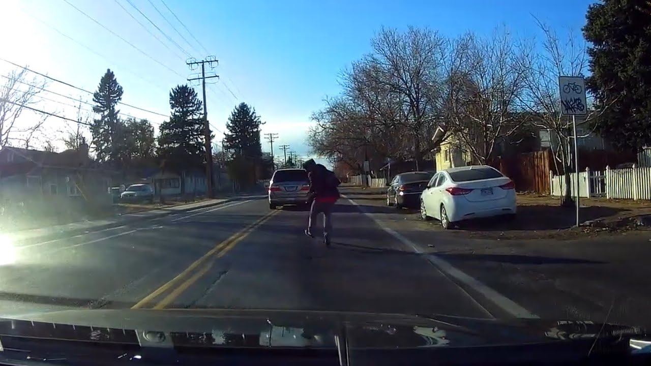 Denver Man Jumps/Startled after 3 gun shots out of alleyway 11/14/22