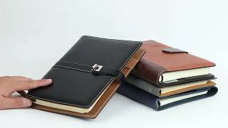 Rongyi Notebook with PU leather cover for school and office
