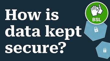 How is data kept secure? (BSL interpreted)