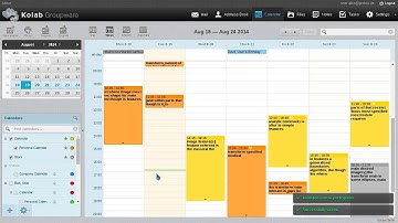 Calendaring in the Kolab Web Client
