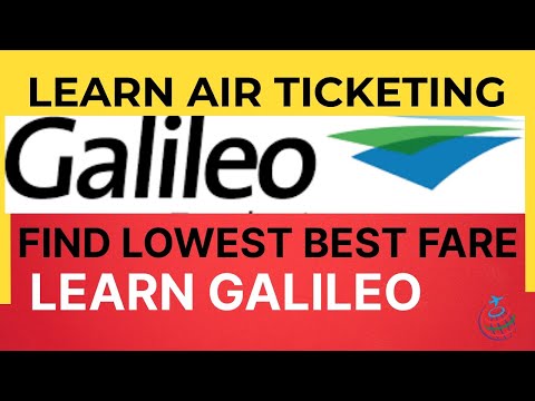 How To Find Lowest Fare | Learn Online Galileo| How To Make Pnr In Galileo| GDS Galileo Training