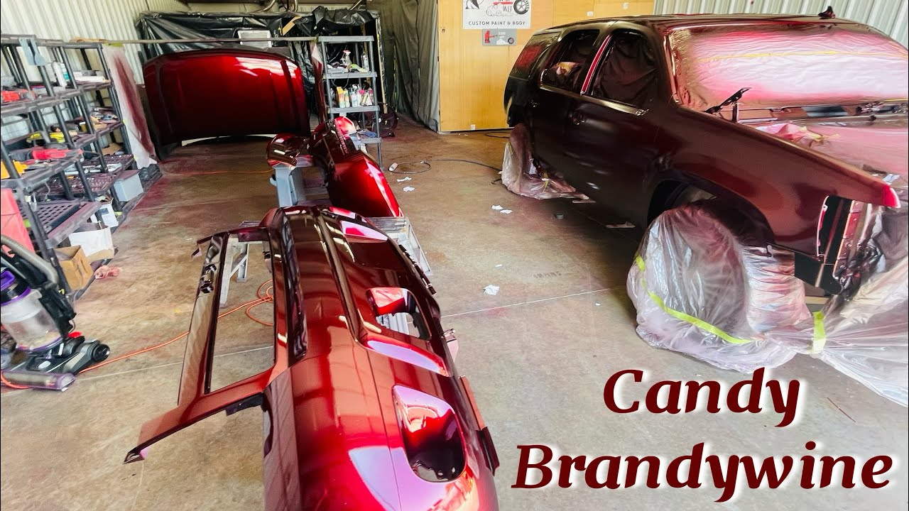 17 Hours of painting! #candypaint #candybrandywine #custom 