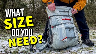 What size BACKPACK do I need for my CAMPING trips?