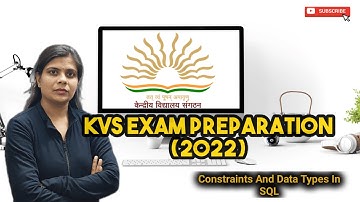 Constraints And Data Types In SQL| KVS PGT Computer Science Preparation| #byjus #unacademy