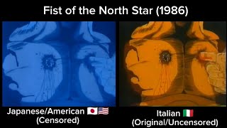 Fist Of The North Star 1986 Censored Vs Uncensored Side By Side Comparison Uhd
