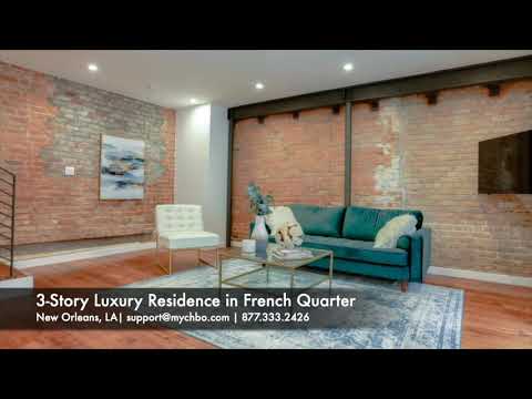 3 Story Luxury Residence French Quarter | New Orleans | CHBO Furnished Rentals