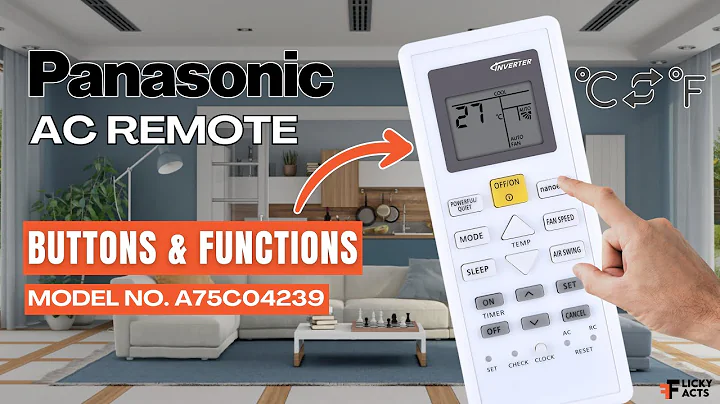Panasonic AC Remote Buttons & Functions (Model No: A75C04239) | Heat Pump Remote Guide