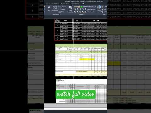 Cable tray schedule