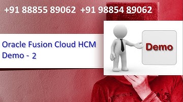 Oracle Fusion Cloud R13 Latest Version HCM Demo   2