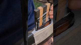 Art Of Axe Hanging : Details Of Making A Wedge From Hardwood #Craftsmanship #Relaxing