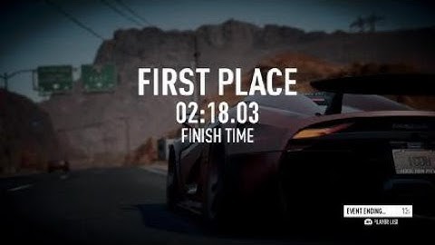 Need for Speed Payback Speedlist 1st place Regera & Evo