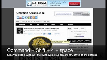 How to take a screenshot in Microsoft Windows and Mac OS X