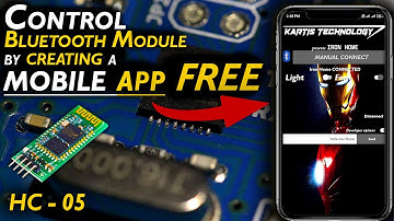 Ultimately make an Android app for HC05 Bluetooth module