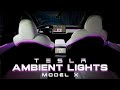 Tesla Model X Ambient Lights Installed! 🔥 (Full Tutorial of EVBASE Laser Engraved Lights)