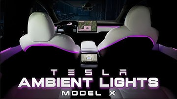 Tesla Model X Ambient Lights Installed! 🔥 (Full Tutorial of EVBASE Laser Engraved Lights)