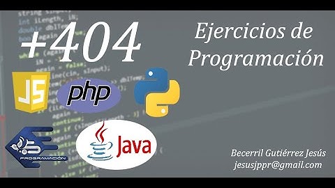 +404 Ejercicios de Programación: 0 Introducción