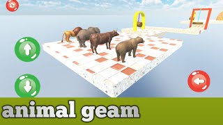 elephant AnD monkey play wooden bike Race gamein forest_funny animals 3d cartoons