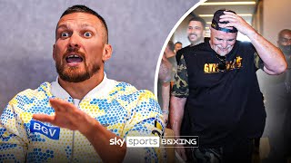 New Footage: Usyk's Animated Reaction To John Fury Fracas