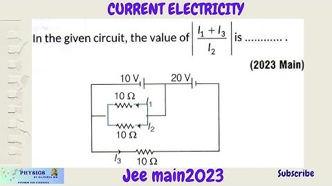 CURRENT ELECTRICITY|| JEE MAIN 2023|| QUICK SOLUTION || GALAXY PHYSICS|| VERY IMPORTANT 