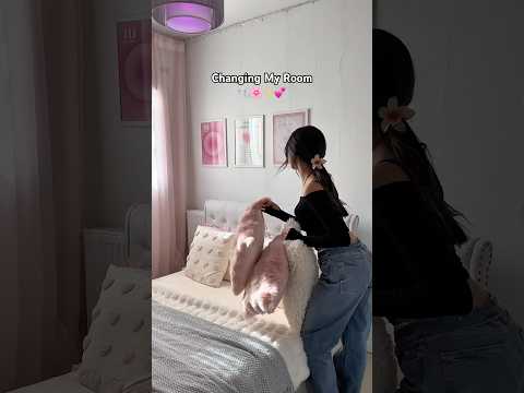 Changing My Room With Me 🫧🌸✨💕 #roomdecor #roomtour