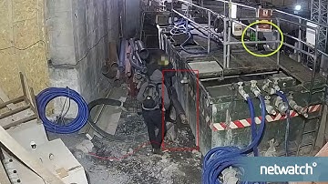 Netwatch In Action - Intruders sneaking onto city centre construction site