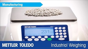 Bilancia per conteggio ICS241 - Video sul prodotto - Pesatura industriale METTLER TOLEDO - it