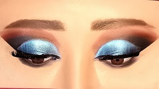 Eye makeup |semi cut crease |Blue cut Crease