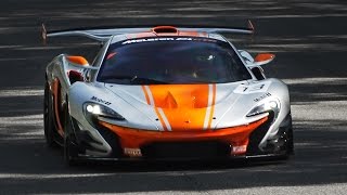 300 km\/h Close Fly Bys: McLaren P1 GTR at Monza Circuit!