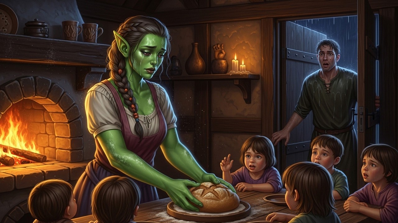 Orc Woman Baked at Midnight — He Found Orphans Eating Free Because Her Own Children Starved to Death