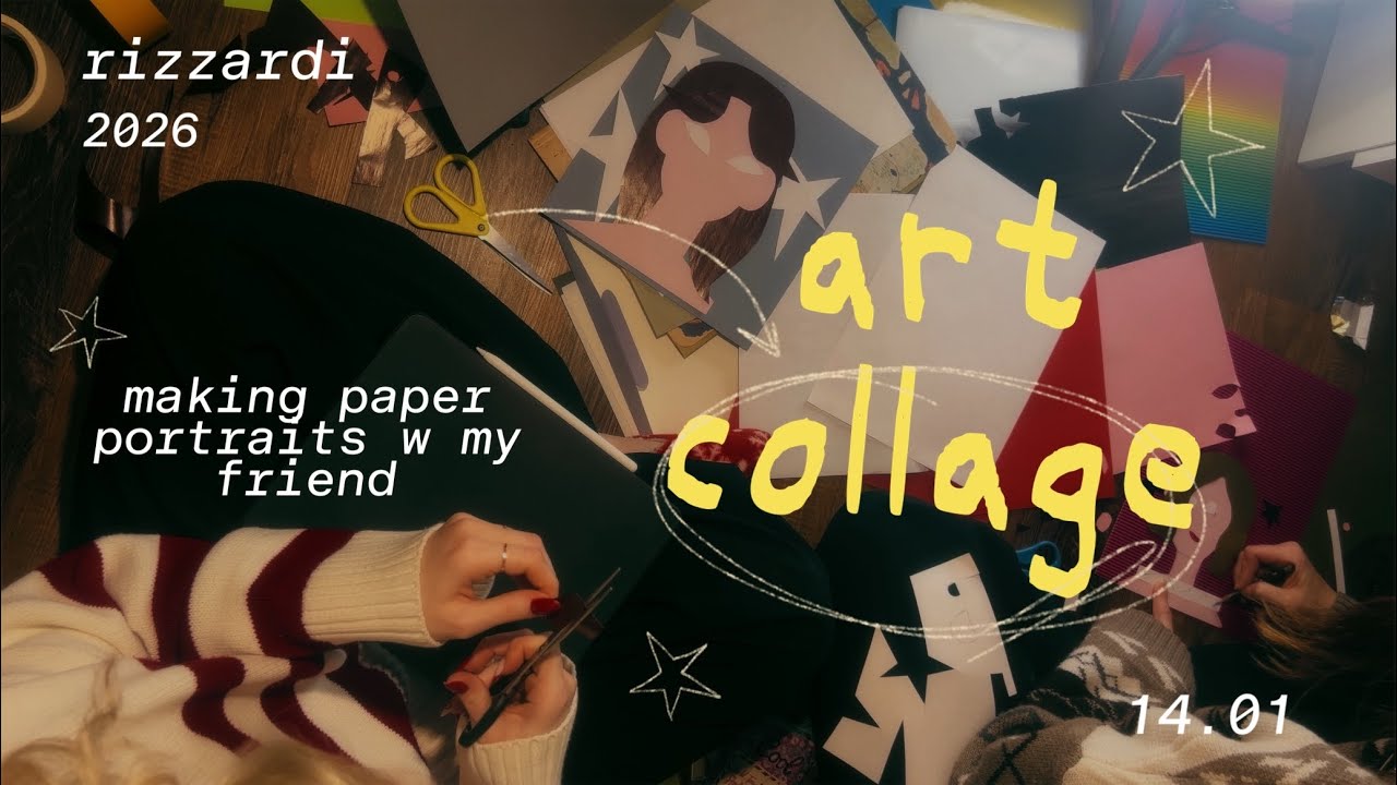 ✩ делаем портреты друг-друга из бумаги ✩