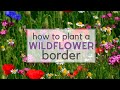 How to plant a Wildflower Border!