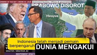 DUNIA GEMETAR! PRABOWO EFECT, Senator Kanada Akui Indonesia Pemegang Kunci Geopolitik Abad ke-21