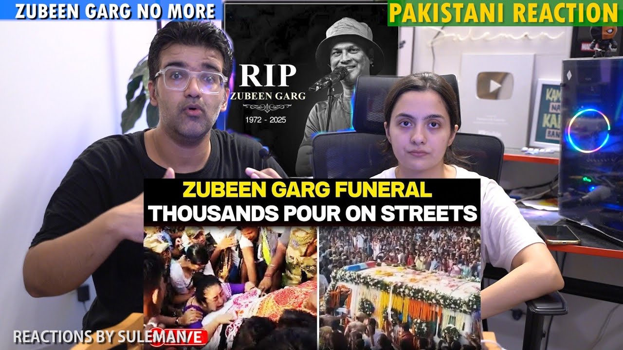 Pakistani Couple Reacts Thousands Come On Road For Zubeen Garg | Fans Break Down 