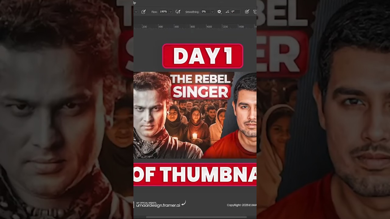 Duruf rathee thumbnail tutorial @dhruvrathee #thumbnail