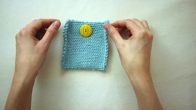 Sewing A Button With Yarn (When the Opening Is Too Small!) 