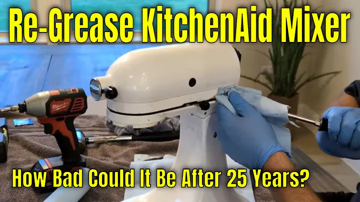 Re-grease a KitchenAid Mixer | Oil Drip Fix DIY