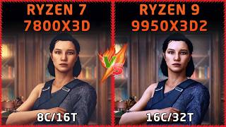 AMD Ryzen 7 7800X3D vs AMD Ryzen 9 9950X3D2