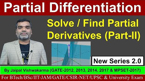 Find Partial Derivatives (Part-II) II Differential Calculus II Lecture-9 II #differentialcalculus