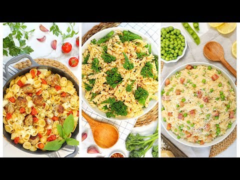 3 EASY Pasta Recipes | Quick + Delicious Weeknight Dinner Recipes