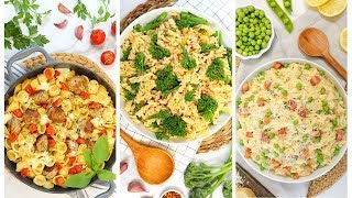 3 EASY Pasta Recipes | Quick + Delicious Weeknight Dinner Recipes