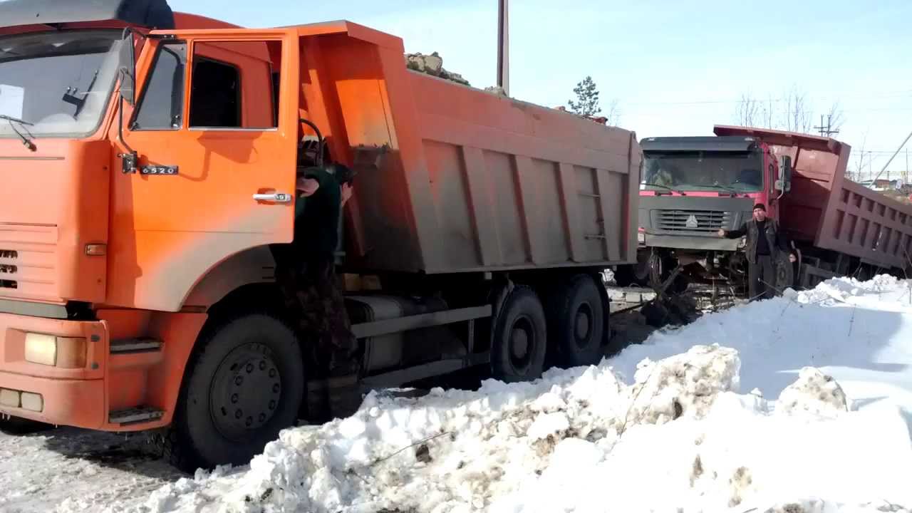 Камаз не вытянул в гору