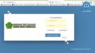 untuk mengonlinekan elearning madrasah