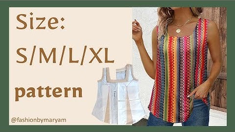 Draft top pattern/tutorial/ size:S/M/L/XL #size #draft #pattern #sewing #diy #top #tutorial