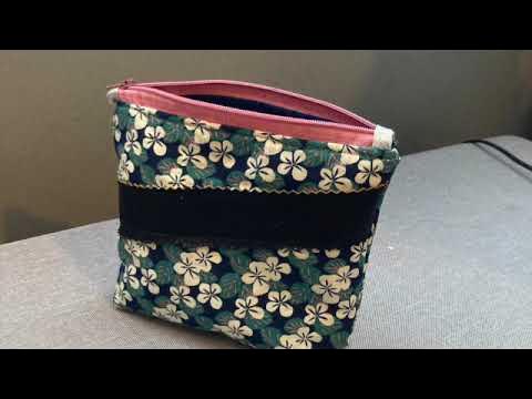 Tuto #diy facile pour coudre une petite pochette zippée en 10 minutes 🥰 