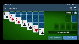 1X-BET Solitaire Game Win RS 200( 25.11.2022) 13 - How To Play Solitaire Trick [Tutorial] screenshot 1