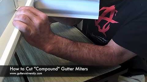 How to Cut a Compound Gutter Miter