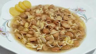 طريقة شوربة الفول النابت صحية و لذيذة و موفرة