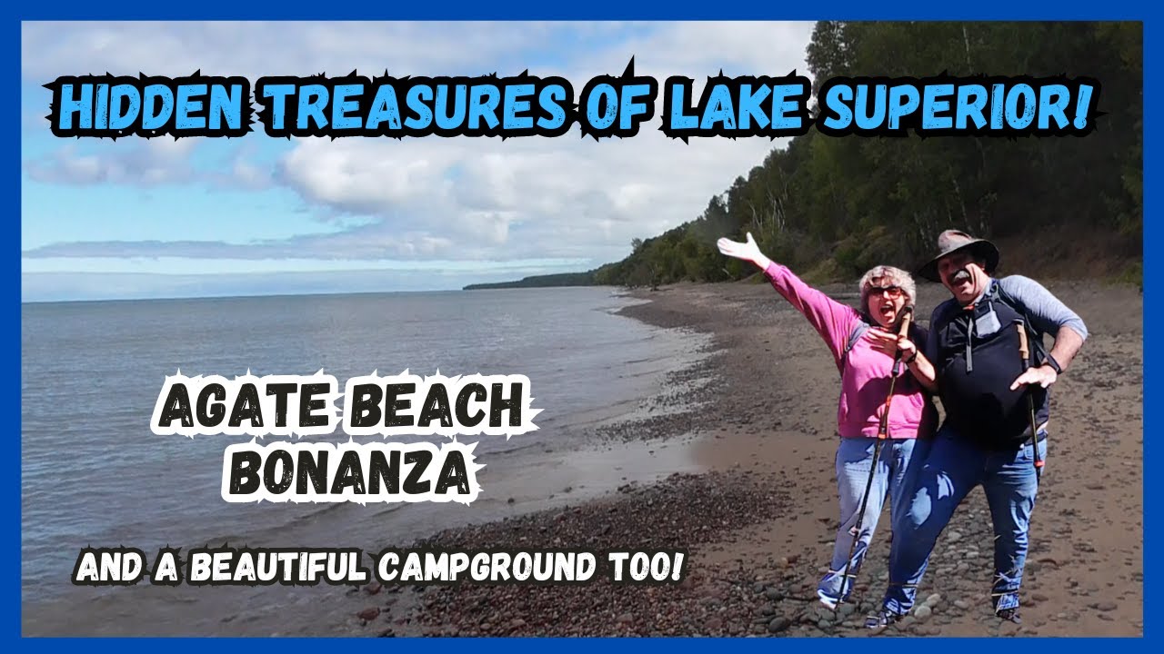 HIDDEN TREASURES of Lake Superior! Agate BEACH BONANZA and a Beautiful Campground Too